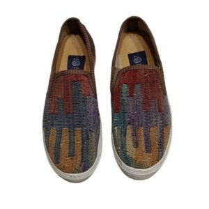 Res Ipsa One of a Kind Kilim Slip-On Sneakers 9